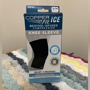 Copper Fit ICE Knee Compression Sleeve Infused with Menthol